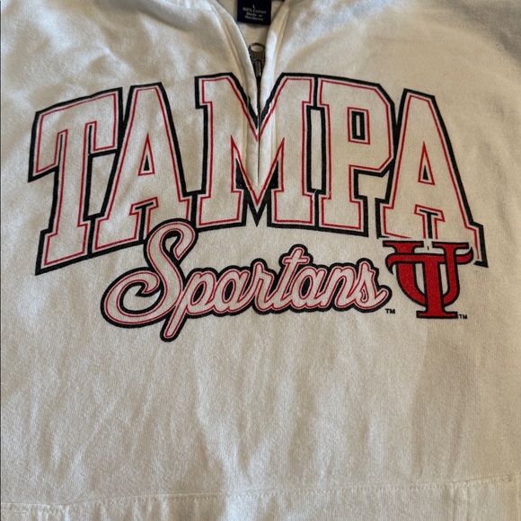 Jansport White Tampa Spartans women’s Zip Up Sweater - L - Picture 3 of 8